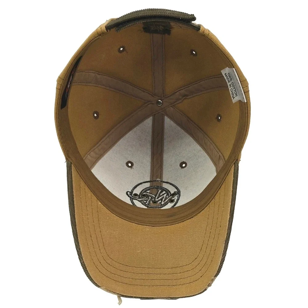 JR Nation Whiskey River Hat Mens OSFA Dale Jr Bar Corduroy Distressed NASCAR Cap